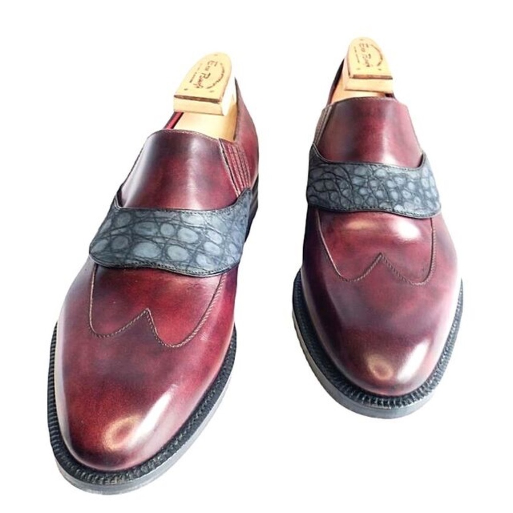 Maison Koly X Enzo Bonafe Balzac II Plum Museum Leather